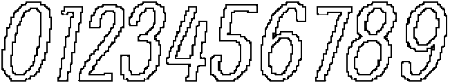 CS Rafting Pixel Outline otf (400) Font OTHER CHARS