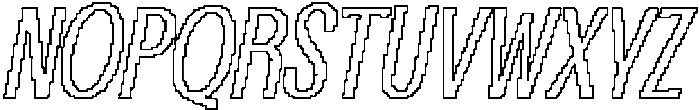 CS Rafting Pixel Outline otf (400) Font UPPERCASE