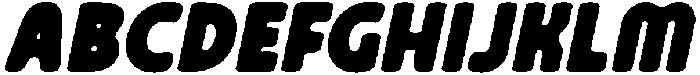 CS Ragout Drawn Italic otf (400) Font UPPERCASE