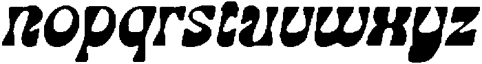 CS Raiden Drawn Italic otf (400) Font LOWERCASE