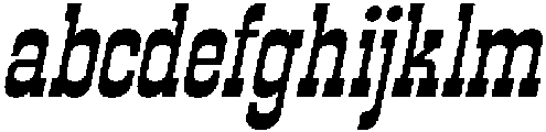 CS Ralphie Italic otf (400) Font LOWERCASE