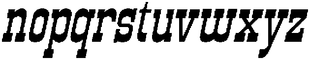 CS Ralphie Italic otf (400) Font LOWERCASE