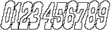 CS Ralphie Pixel Outline otf (400) Font OTHER CHARS