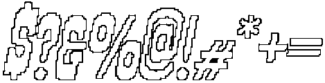 CS Ralphie Pixel Outline otf (400) Font OTHER CHARS