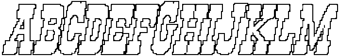 CS Ralphie Pixel Outline otf (400) Font