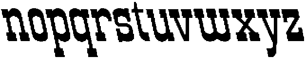 CS Ralphie Reverse Italic otf (400) Font LOWERCASE