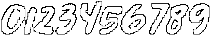 CS Ranchers Pixel Outline otf (400) Font OTHER CHARS