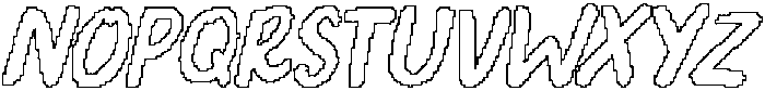 CS Ranchers Pixel Outline otf (400) Font UPPERCASE