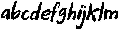 CS Ranchers Pixel Regular otf (400) Font LOWERCASE