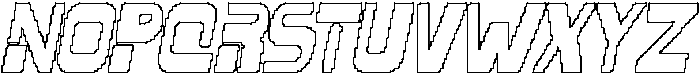 CS Randal Pixel Outline otf (400) Font UPPERCASE