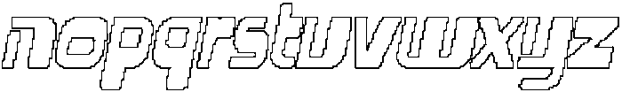 CS Randal Pixel Outline otf (400) Font LOWERCASE