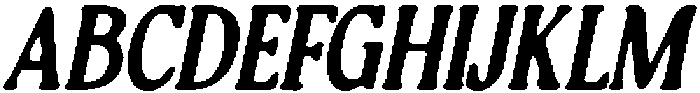 CS Randle Drawn Italic otf (400) Font UPPERCASE
