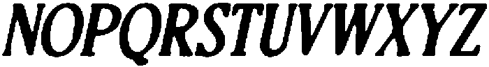 CS Randle Drawn Italic otf (400) Font UPPERCASE