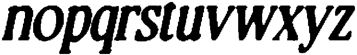CS Randle Drawn Italic otf (400) Font LOWERCASE