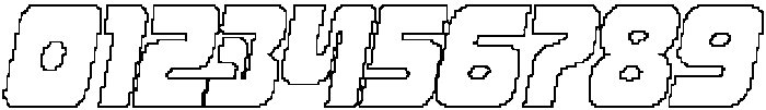 CS Randy Pixel Outline otf (400) Font OTHER CHARS
