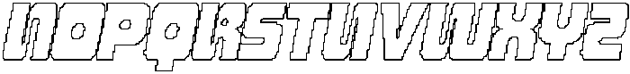 CS Randy Pixel Outline otf (400) Font UPPERCASE