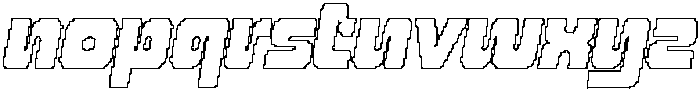 CS Randy Pixel Outline otf (400) Font LOWERCASE
