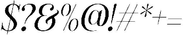 CS Rasika Italic otf (400) Font OTHER CHARS