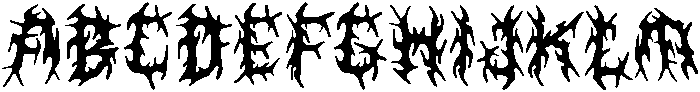 CS Ravage Regular otf (400) Font UPPERCASE