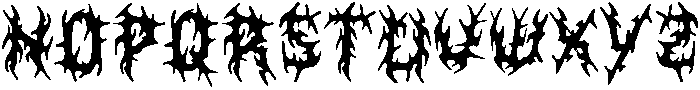 CS Ravage Regular otf (400) Font UPPERCASE