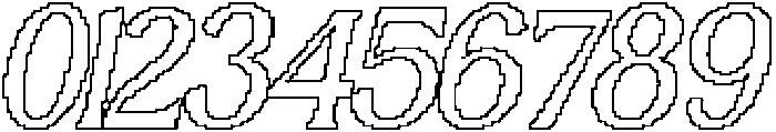 CS Ravella Pixel Outline otf (400) Font OTHER CHARS