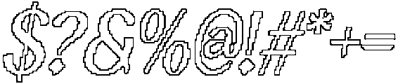 CS Ravella Pixel Outline otf (400) Font OTHER CHARS