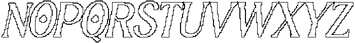 CS Ravella Pixel Outline otf (400) Font UPPERCASE