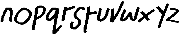 CS Raving Italic otf (400) Font LOWERCASE