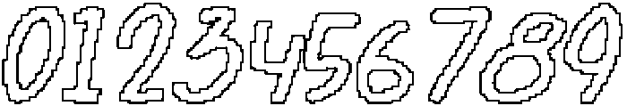 CS Raving Pixel Outline otf (400) Font OTHER CHARS