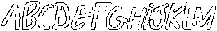 CS Raving Pixel Outline otf (400) Font UPPERCASE
