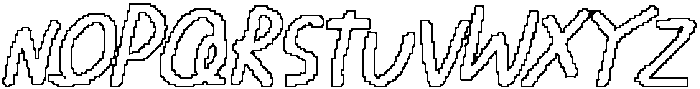 CS Raving Pixel Outline otf (400) Font UPPERCASE