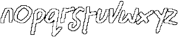 CS Raving Pixel Outline otf (400) Font LOWERCASE