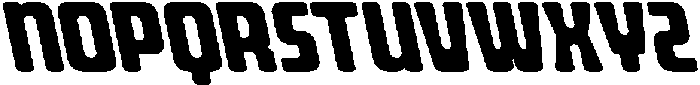CS Raygun Reverse Italic otf (400) Font UPPERCASE