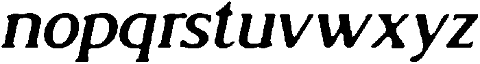 CS Reamus Drawn Italic otf (400) Font LOWERCASE