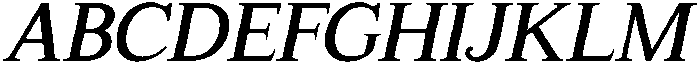 CS Reamus Italic otf (400) Font UPPERCASE