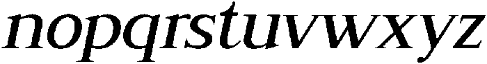 CS Reamus Italic otf (400) Font LOWERCASE