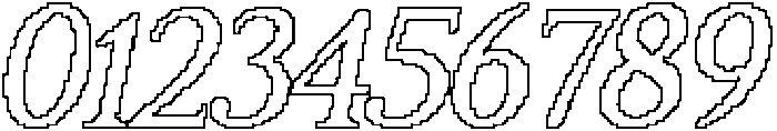 CS Reamus Pixel Outline otf (400) Font OTHER CHARS