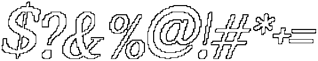 CS Reamus Pixel Outline otf (400) Font OTHER CHARS