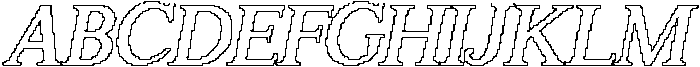 CS Reamus Pixel Outline otf (400) Font UPPERCASE