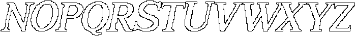 CS Reamus Pixel Outline otf (400) Font UPPERCASE