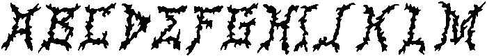 CS Reaper Drawn Italic otf (400) Font UPPERCASE