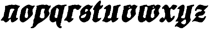 CS Rebelion Drawn Italic otf (400) Font LOWERCASE