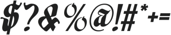 CS Rebelion Italic otf (400) Font OTHER CHARS