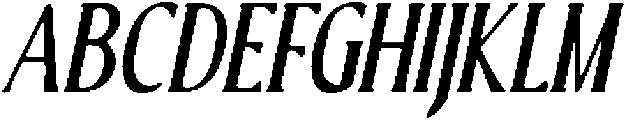 CS Refuse Drawn Italic otf (400) Font UPPERCASE