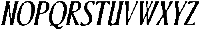 CS Refuse Drawn Italic otf (400) Font UPPERCASE
