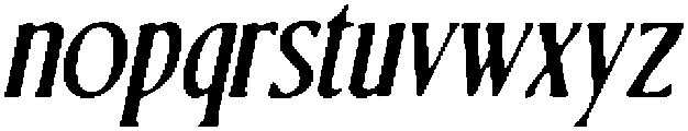 CS Refuse Drawn Italic otf (400) Font LOWERCASE