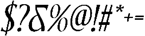 CS Refuse Italic otf (400) Font OTHER CHARS