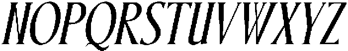 CS Refuse Italic otf (400) Font UPPERCASE