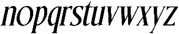 CS Refuse Italic otf (400) Font LOWERCASE