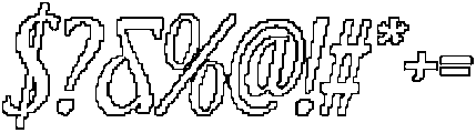 CS Refuse Pixel Outline otf (400) Font OTHER CHARS